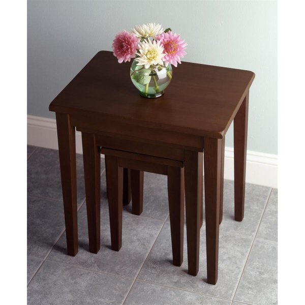 Doba-Bnt Walnut Beechwood TABLE NESTING 3PC SA143680